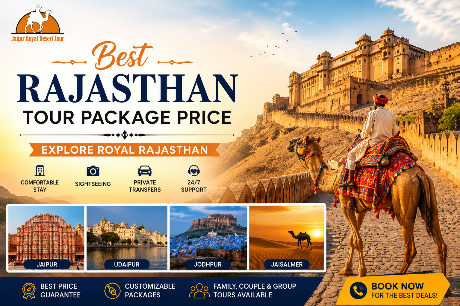Best Rajasthan Tour Package Price 2026– Affordable and Luxury Trips by JRD Tours